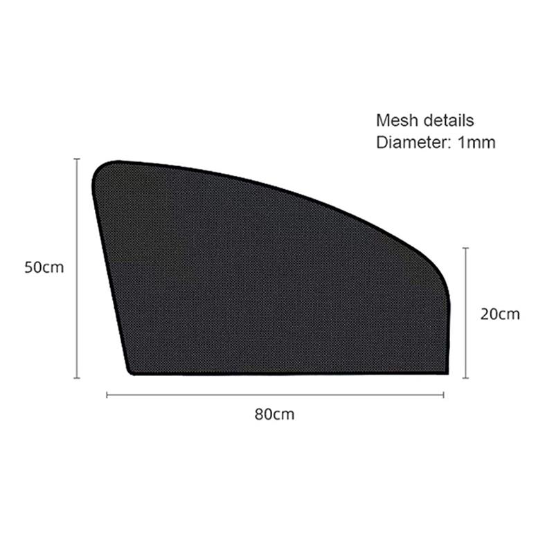 Magnetic Car Sun Shade UV Protection Car Curtain Car Window Sunshade Side Window Mesh Sun Visor Summer Protection Window Film