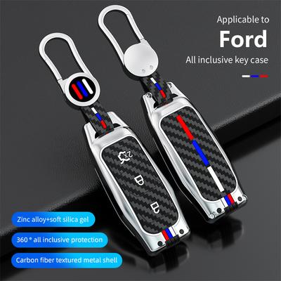 Чехол-оболочка для ключа-брелока с дистанционным управлением для Ford F-150 Mondeo Galaxy S-Max Explorer Ranger 2015 2016 2017 2018 Аксессуар для стайлинга автомобиля