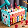 Игрушка 8-в-1 «Крот и молоток» с рыбалкой, молотки, Монтессори, мелкая моторика, занятия для малышей, раннее развитие, обучающая игрушка