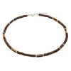 Vintage Bohemian Summer Jewelry Ethnic Style Jewelry Brown Coconut Shell Wood Beads Natural Stone Necklace Men's Jewelry