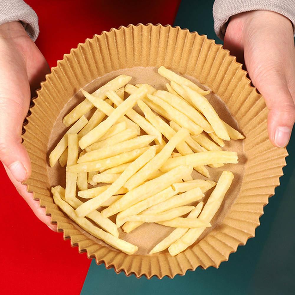 50/100 шт пергаментная бумага для фритюрницы, антипригарная одноразовая бумага для фритюрницы/неперфорированный пергамент для фритюрницы