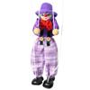Funny Colorful Pull String Puppet Vintage Clown, Wooden Marionette Toy With Joint Activity For Baby Boys Or Girls
