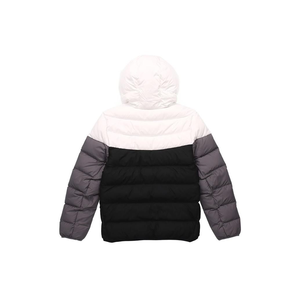 Nike NSW Down Fill Color-Block Повседневная спортивная куртка с капюшоном Мужская верхняя одежда Черный Белый CU0226-100