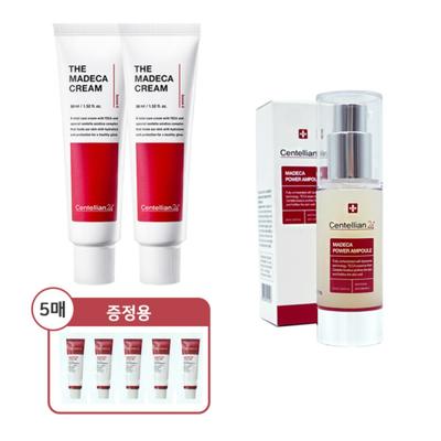 Крем Madeca 50 мл x 2 + Ампула Power Ampoule 30 мл + Крем Season 5 1 мл x 5