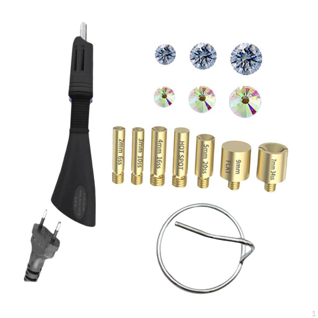 Fixed GEM Craft Applicator with 7 Tips for Card Making Clothes Embossing Pink