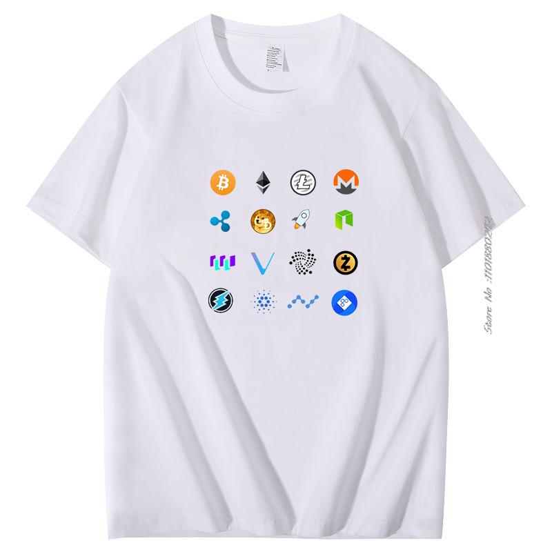 Xrp Ripple Coin Cryptocurrency Cotton Tshirt Crypto Coins Family Fashion Summer Mens Short Sleeve Tshirt Harajuku Streetwear