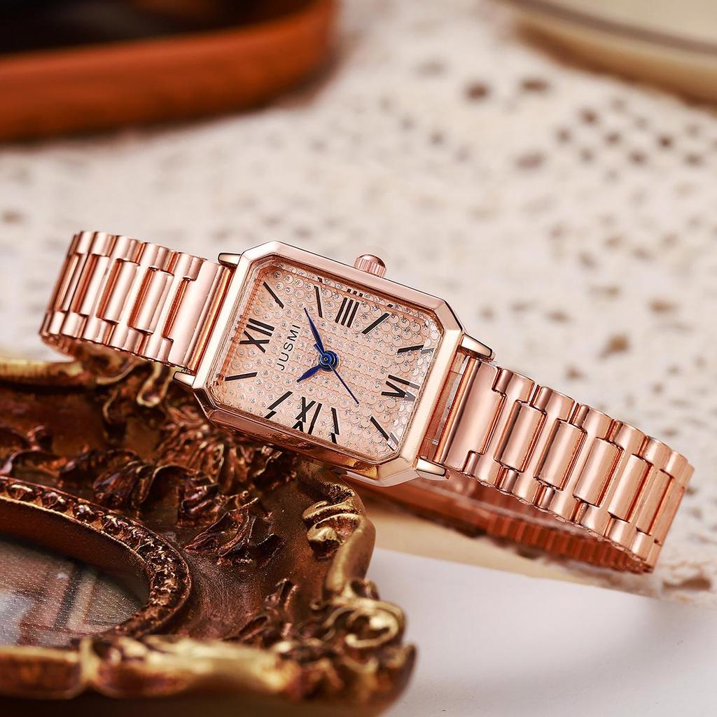 Нишевые квадратные женские кварцевые часы Mori Girl - Стильные и простые для студентов