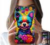 Etui Do Samsung Galaxy A13 5G - Kwiaciste Wzory Piesek Pies Jork Plecki