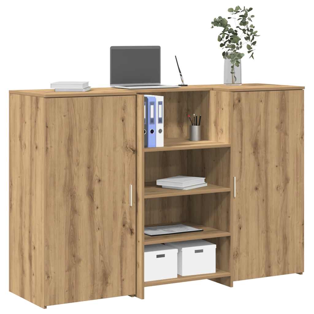 Reception Desk Artisan Oak 155 x 50 x 103.5 cm Engineered Wood
