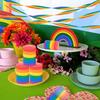 10Rolls Vibrant Colors Rainbow Crepe Paper Colorful Crepe Paper Streamers  Party Backdrop