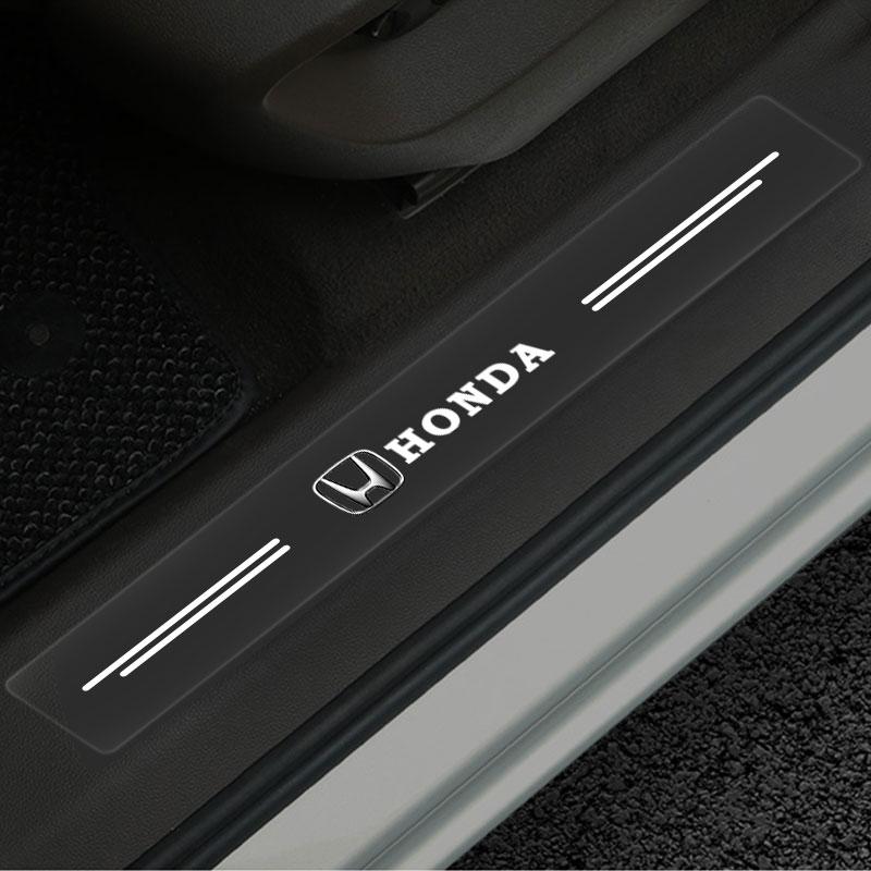 4 шт. Защита порогов автомобиля Прозрачный декоративный значок 3D наклейка для Honda Civic Varadero Xl1000 Xadv 750 Forza Shadow Vt600 Автоаксессуары
