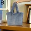 Winter Furry Tote Bag Soft Plush Shoulder Bag Large Capacity Handbag Casual Female Shopper Luxury Designer Women Travel Purse