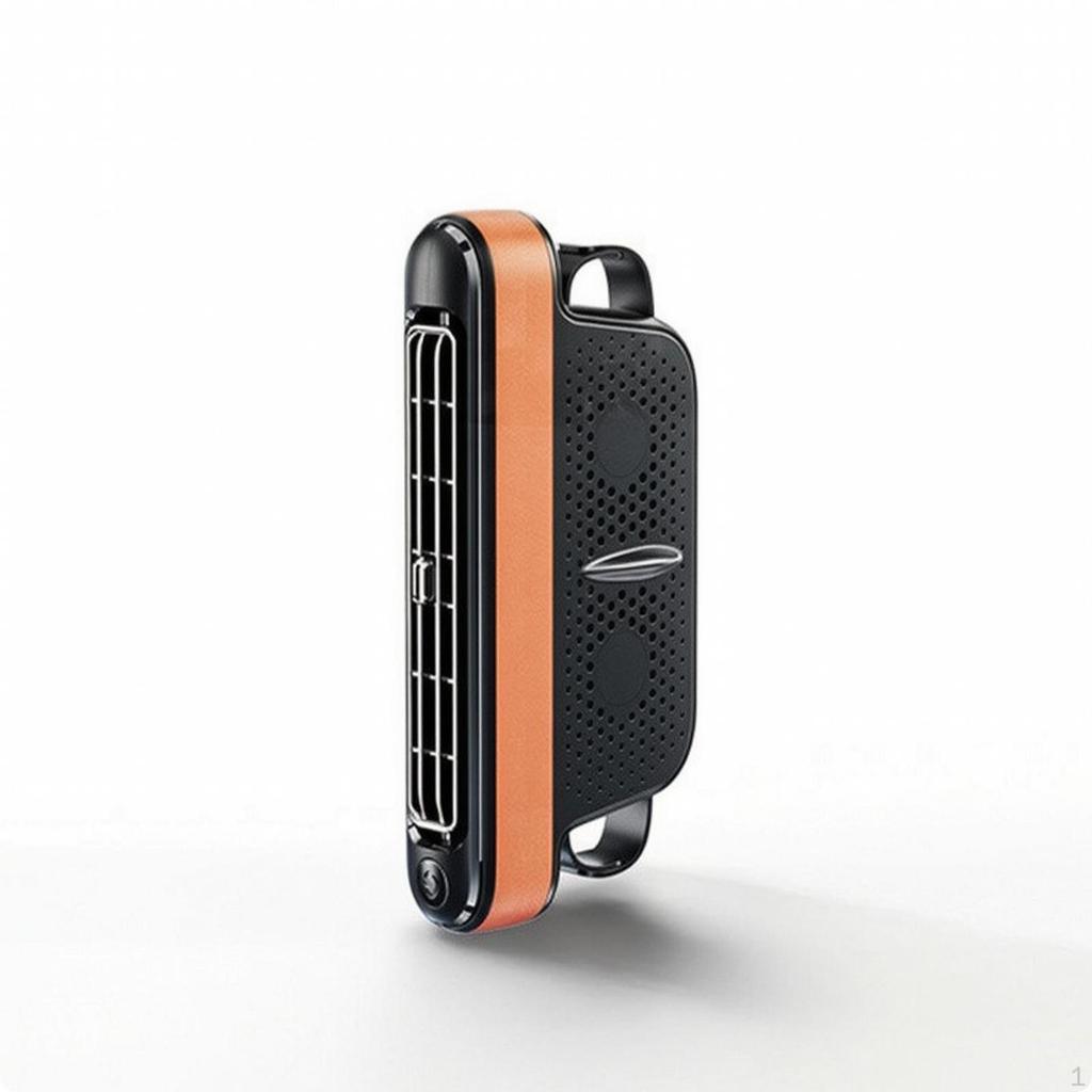 Вентилятор с USB-штекером Безлопастной Двухроторный Автомобильный Малошумный для Водителей, Пассажиров, Поездок Черный