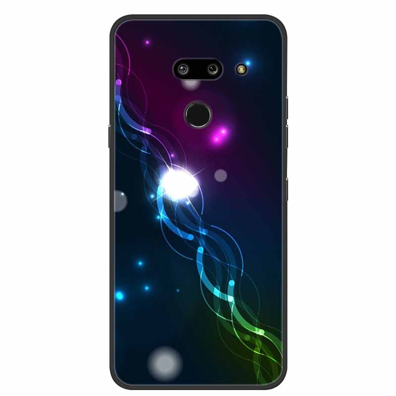 Для LG G8 G8S ThinQ Черные Чехлы Мягкий Силикон ТПУ Чехлы для Телефона Для G 8 S 8S ThinQ Роскошная Задняя Крышка Funda Мультяшный Чехол Para Capa