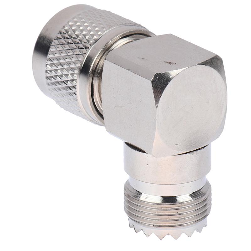 UHF Male PL-259 PL259 на UHF Female SO-239 SO239 Угловой 90 RF Адаптер разъем