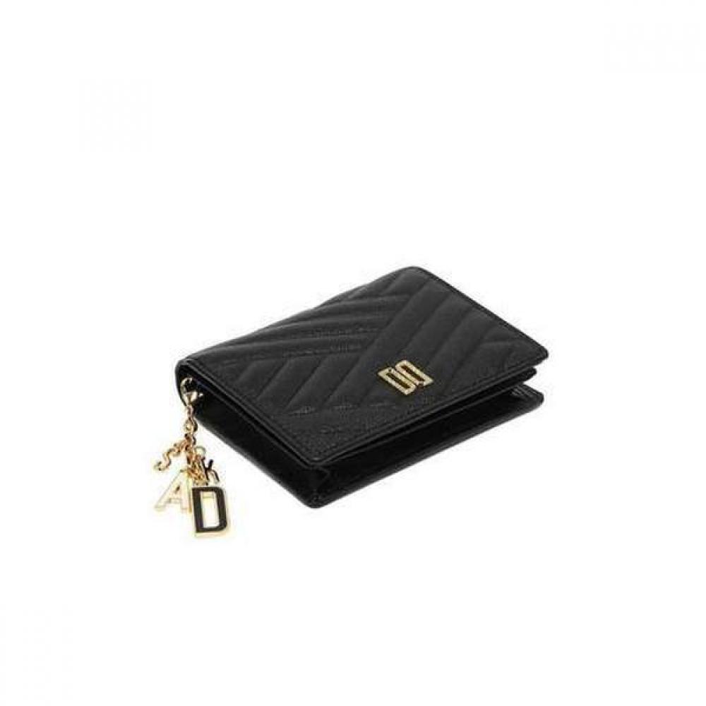 Daks Black Carlisle Embossed Leather Golddd Card Wallet Dcwa3e218