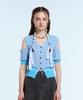 LARTIGENT L11 Off Shoulder Knit(Blue)