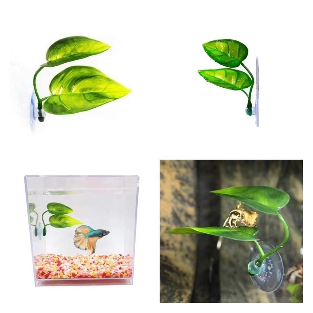 1/2pcs PP Betta Fish Rest Leaf Artificial Leaf Aquarium Decoration Fish Spawning Resting