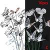 10/30pcs new 3D Black White Faux Butterfly Garden Stake Flower Vase Decoration Outdoor Garden Patio Decoration, Party Decoration