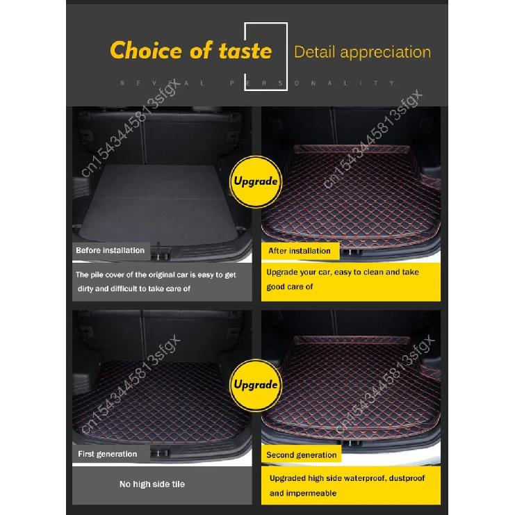 For LEXUS ES 2018 2019 2020 Car Cargo Rear Boot Liner Trunk Mats High Side Rugs ES200 ES250 ES300h ES350 200 250 300h 350