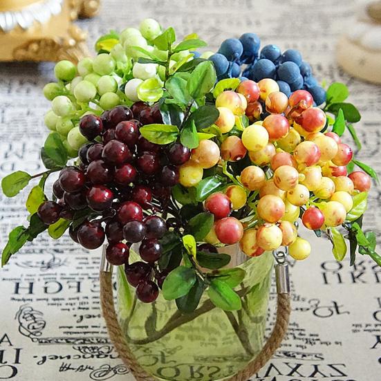 1 ветка, искусственные фрукты, ягоды, сделай сам, свадебная вечеринка, домашний декор для отеля, кафе, сада