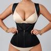 Пластиковый Пояс для Стяжки Талии и Живота Формирующий Корсет на Молнии Фитнес-толстовка Одежда для Формирования Фигуры
