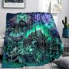 Bulbasaur Print Flannel Blanket, Ultra Soft High Quality All Seasons Warm Throw, Home Decor Cozy Blanket, Perfect Christmas Gift