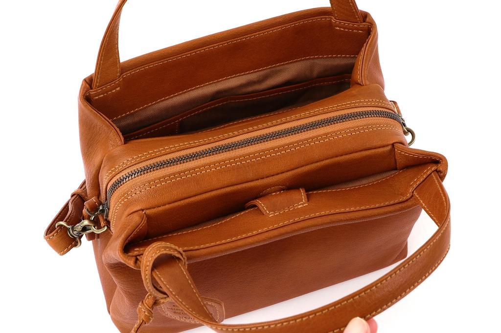 Shoulder Bag 2WAY Brown [Genten] Women's GE-44127-50