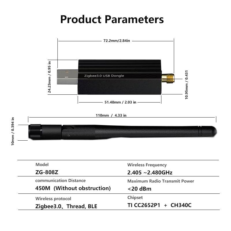 ZBDongle-P USB-донгл Zigbee 3.0 для Home Assistant