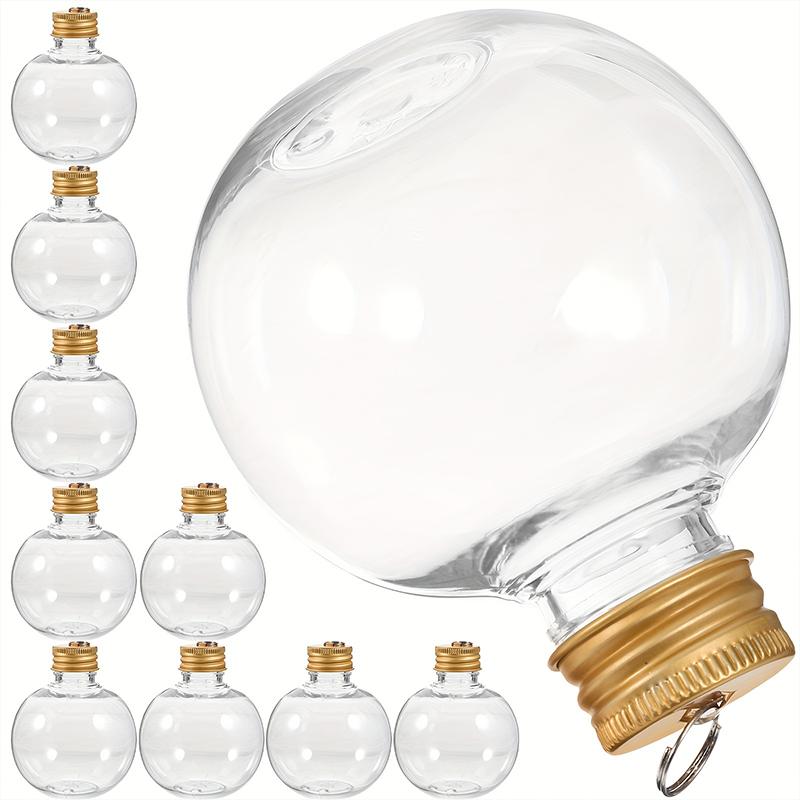 10PC/Bags With Gold Silver Hanging Ring Cover Gifts Plastic Hanging Balls DIY Crafts