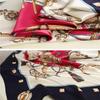 90 *90cm Square Silk Scarf Women Shawls Neckerchief Designer Print Chiffon Hijab Scarf Foulard Lady Neck Scarves Soft Big Bandana