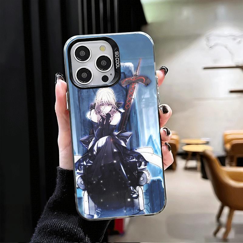 Мягкий чехол для телефона Fate Zero Stay Night Saber для iPhone 15 16 17 Pro Max 17Air 16E 14 Plus 13 12 Mini Ударопрочный чехол Задняя крышка
