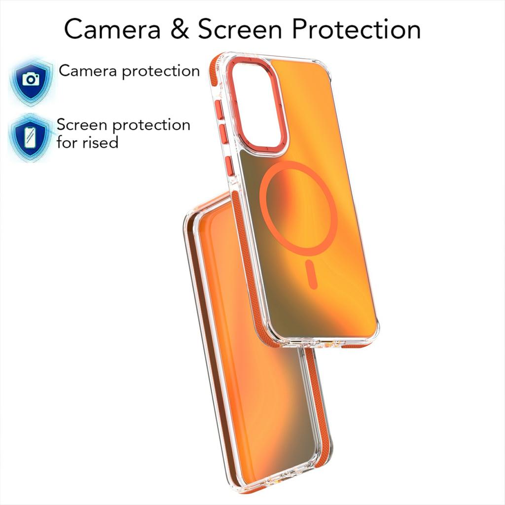 Для Samsung Galaxy S26 / S26 Pro Магнитный чехол Милый флуоресцентный дизайн ТПУ Акриловая задняя крышка телефона