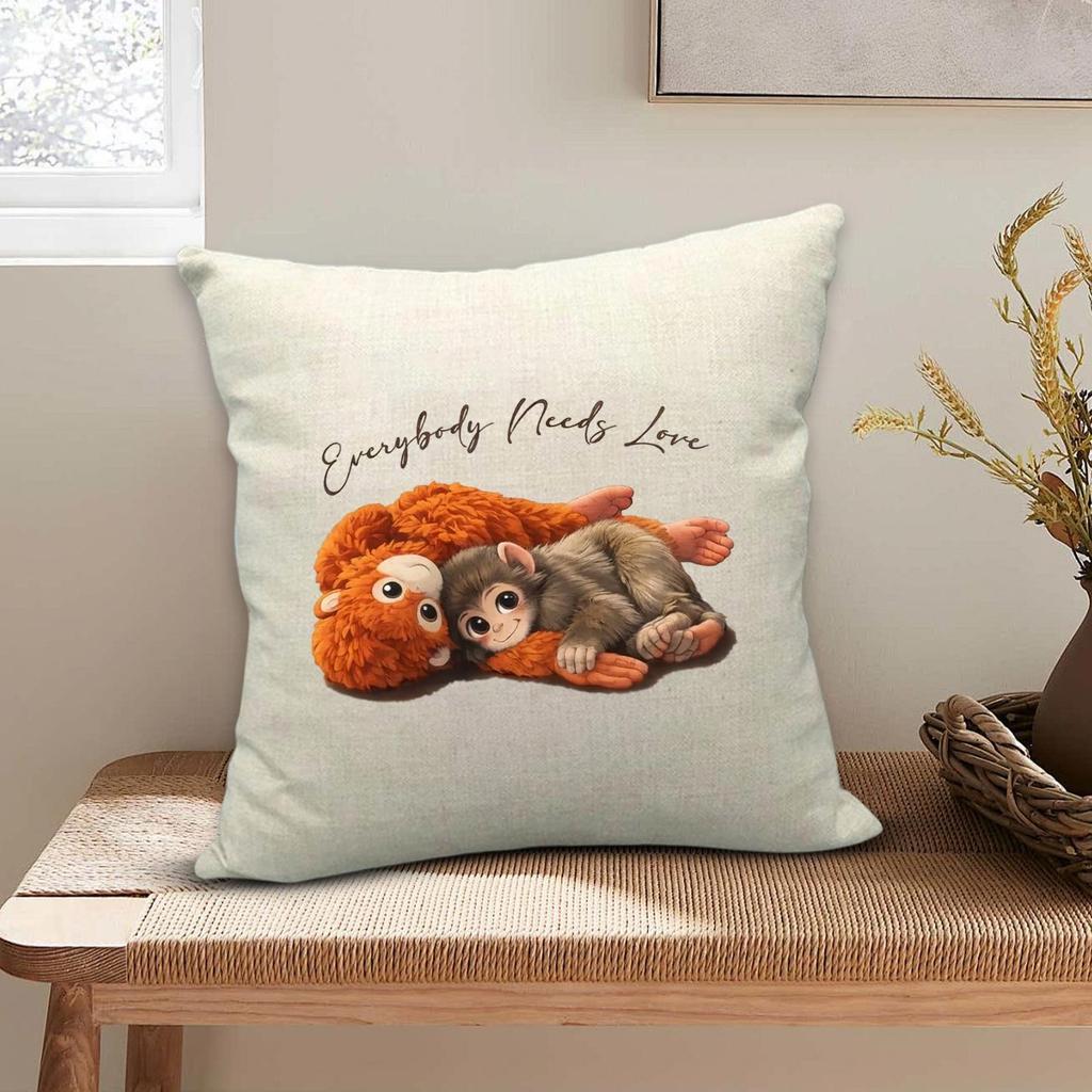 Cute Fashion Pillowcase Printed Cushion Cover for Living Room Sofa Home Decor
