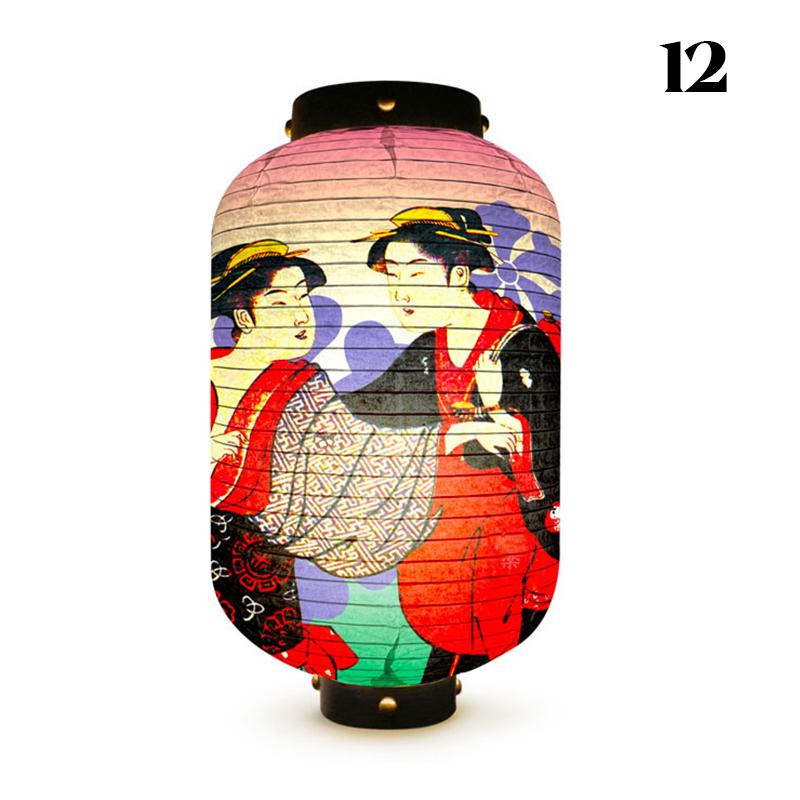 Уличный водонепроницаемый фонарь в японском стиле Ukiyo-e Bistro Ramen Restaurant Izakaya Sign Festival Party Wedding Decor Background