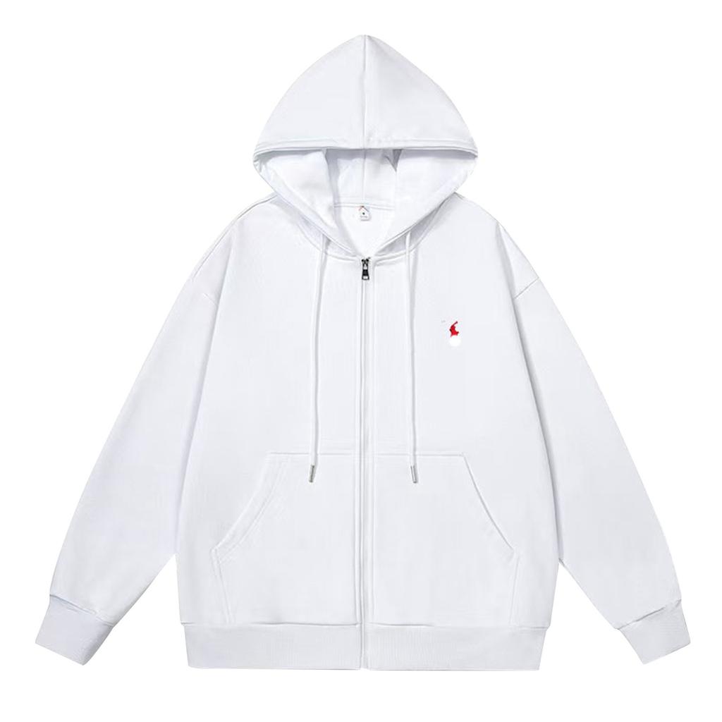 Весенний Тонкий Кардиган с Капюшоном Цветная Толстовка Вышитая Свободная Большого Размера Мужское Пальто