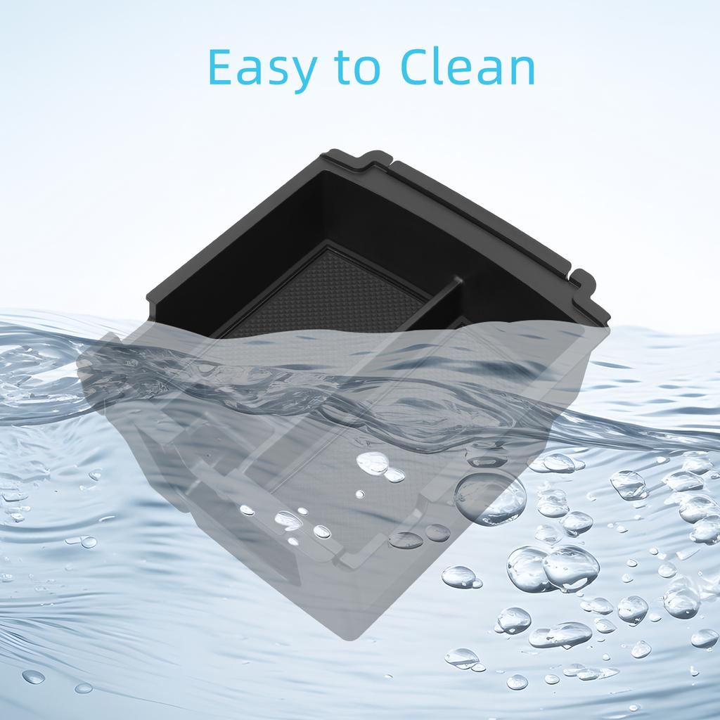 For Ford Bronco 2025 Double-layer Storage Box Center Console Armrest Tray Organizer Tidying Car Interior Accessories Black