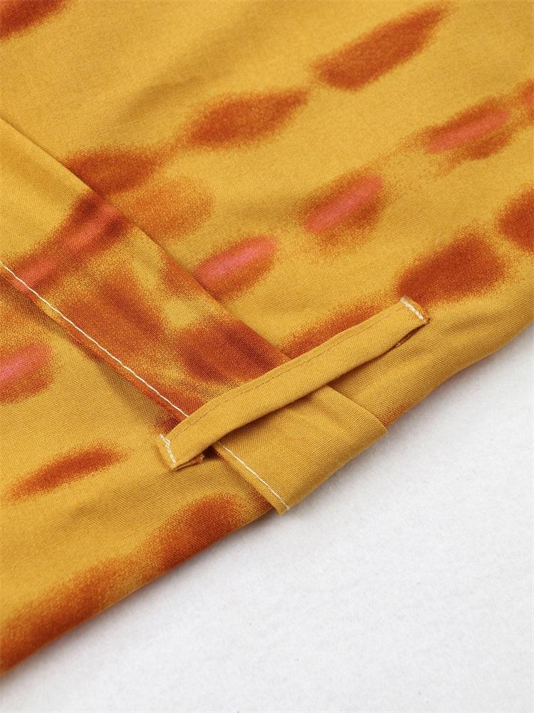 2024 отпуск сексуальный купальник накидка в стиле бохо с принтом тай-дай кимоно с поясом кардиганы для женщин домашнее платье большого размера одежда для пляжного отдыха Q1314