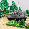 Вторая Мировая Война Военный Американский Танк M4 Шерман Строительные Блоки M26 Першинг Фигурки Солдат Армии Оружие Военная Сцена Модель MOC Кубики Игрушка для Мальчика Подарок