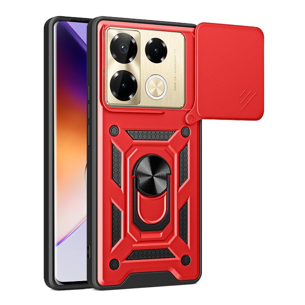 For Infinix Note 40 Pro 4G/Note 40 Pro 5G/Note 40 Pro+ Cell Phone Case Slide Lens Guard PC+TPU Back Cover