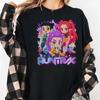Kpop Demon Hunters Shirt Huntrix Girl T-shirt Kpop Idol Group Shirt Mira T-shirt Clothing Short Sleeve Men Women All-season