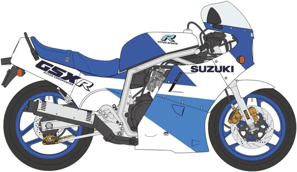 Hasegawa Пластиковая модель Suzuki 21746 1/12 GSX-R750(ЧАС)(GR71G) Синий/Белый