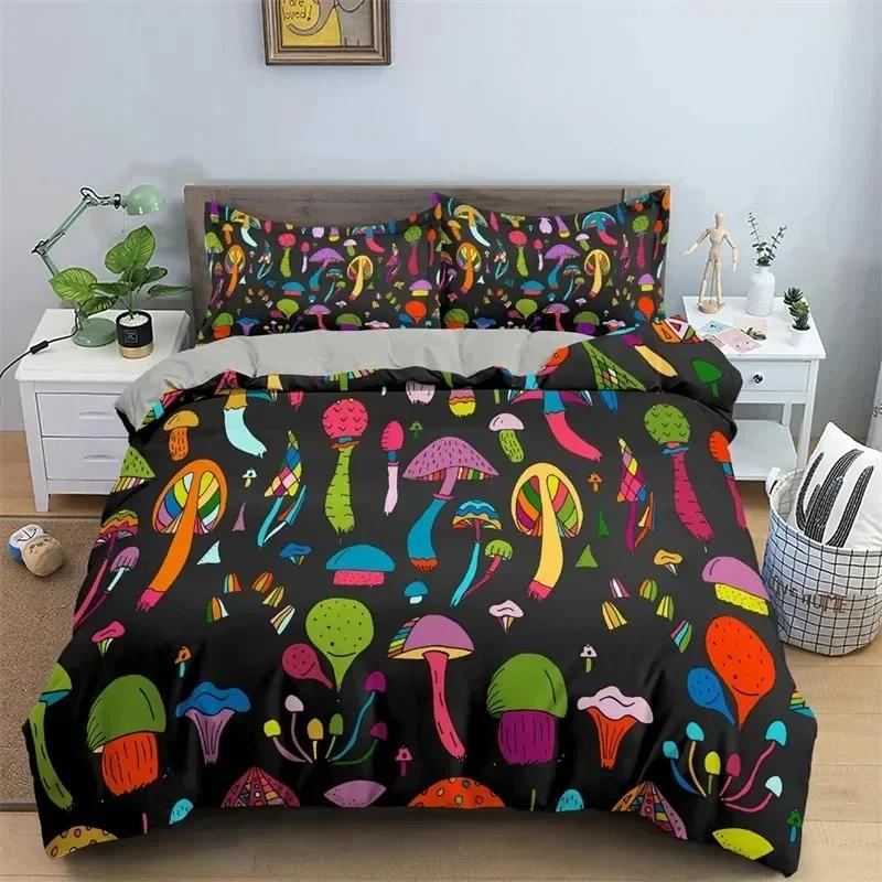 Abstract Human Face Mystic Artwork Graffiti 3D Duvet Cover Bedding Set Comforter Linen Pillowcases Home Decor Single Double Twin