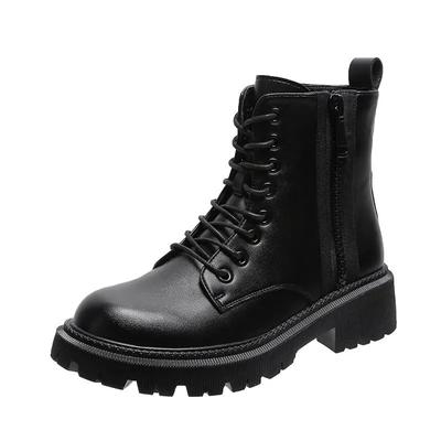 Женские ботинки на платформе, ботильоны, осенне-зимняя обувь, натуральная кожа, мотоциклетные ботинки, панк-обувь, женские ботильоны, ботильоны женские