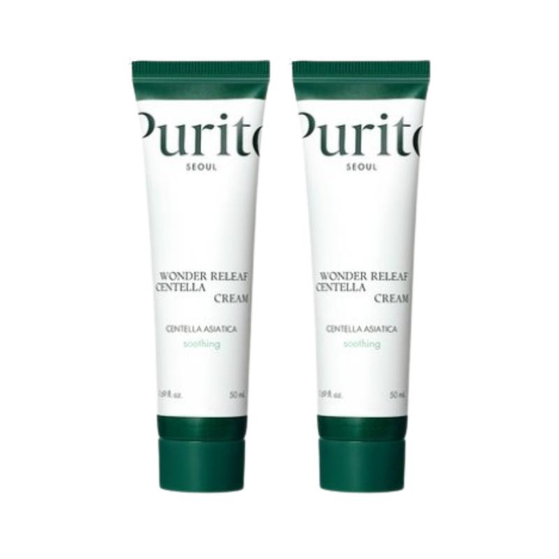 PURITO SEOUL Wonder Releaf Centella Cream 50ml – Centella Moisturizing Cream with Ceramide & Squalane, Daily Skin Comfort Care