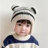 Детская шапка, шапка с ушками, осенне-зимняя детская шапка из шариковой шерсти, милая супермилая теплая шапка для девочки и мальчика