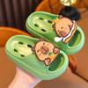 Kapibara Summer Children's Water-Draining Sandals Boys and Girls Non-Slip Bathroom Shower Parent-Child Kids Beach Sandals