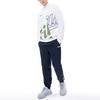 Fila Fusion Свитшот с принтом логотипа, длинный рукав, студенческий свитшот, мужской свитшот, белый T11M212203FWT