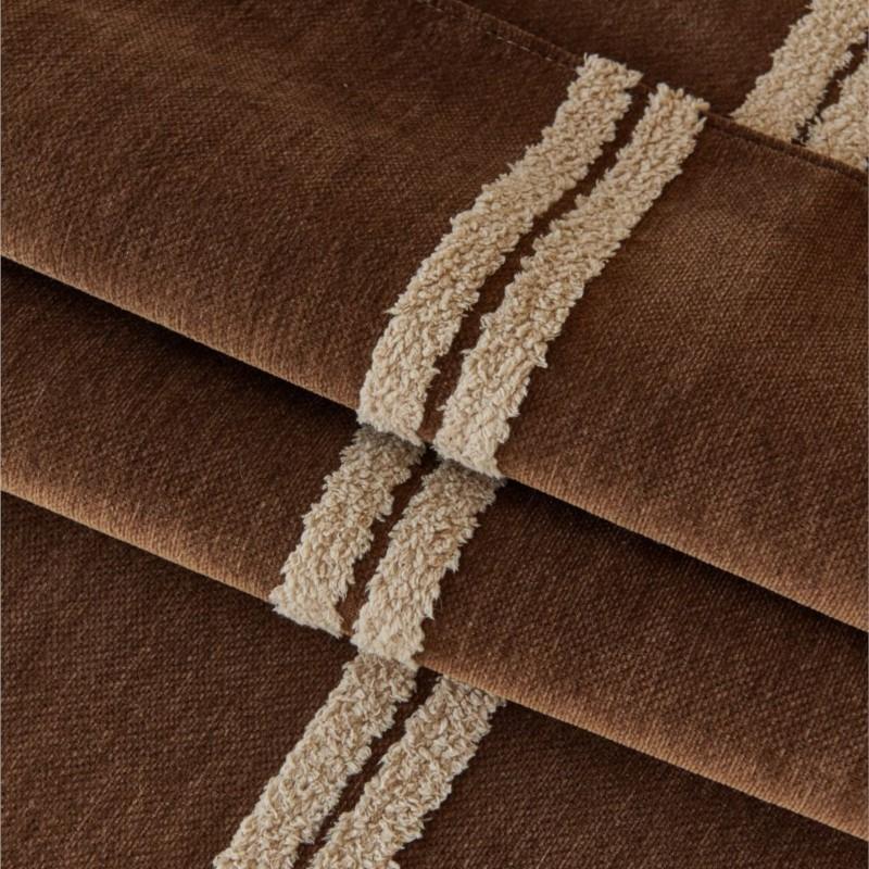 Осенний домашний шенилловый полосатый чехол Funda Sofa Mat Non-Slip Black Sofa Cushion Couch Sofa Covers Mat