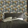 Leaves and geometric shapes wallpaper for living room and bedroom 50x1000